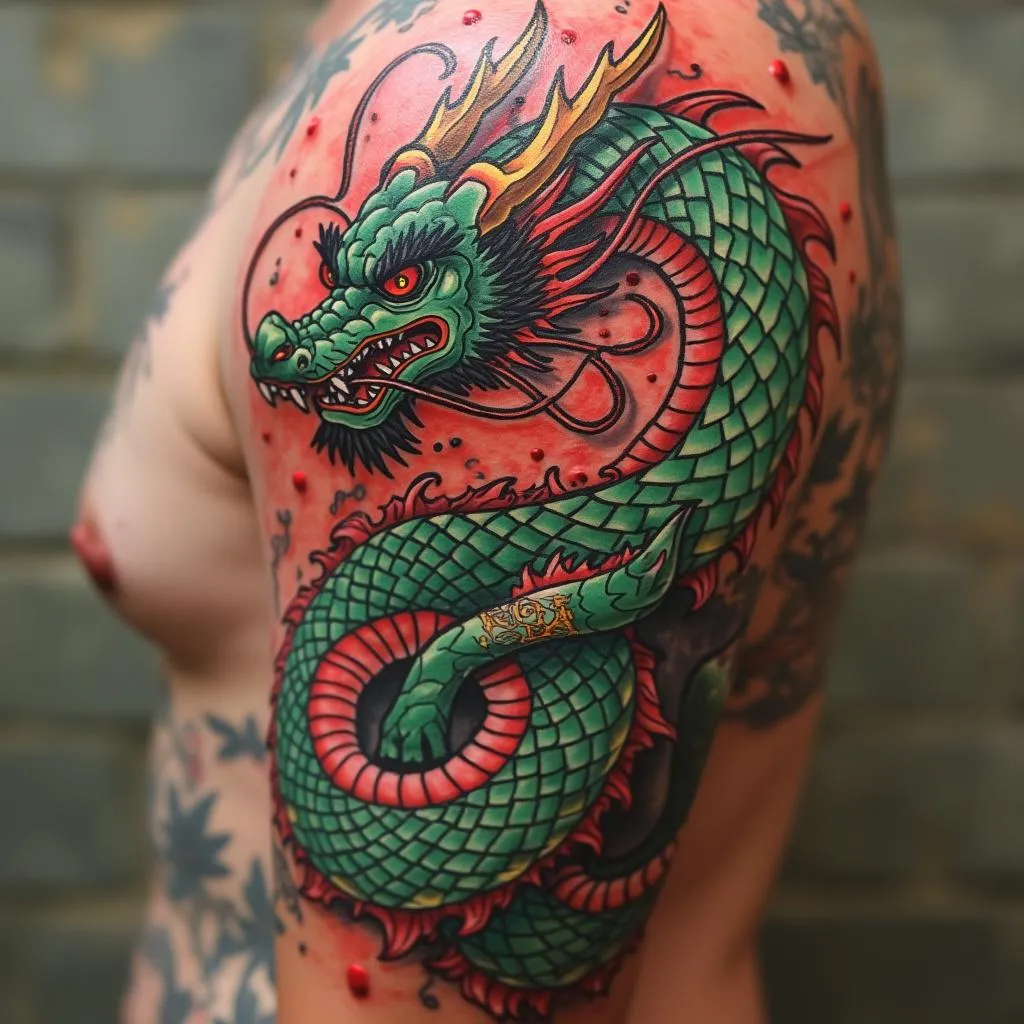Tatuaje de estilo neo-tradicional